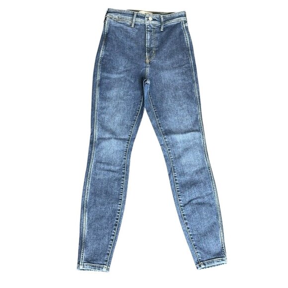 Womens Everlane Jeans The Way High Skinny 28 Reg Medium Wash Eco Modern Organic - Picture 2 of 12